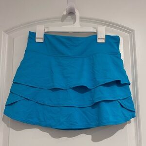 Athleta Girl Vibrant Blue Layered Mini Skirt